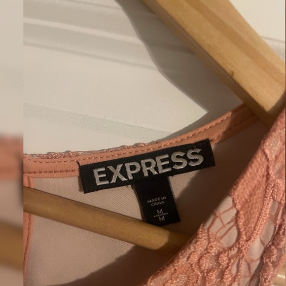 Express Pink Lace Dress - Picture 2 of 3